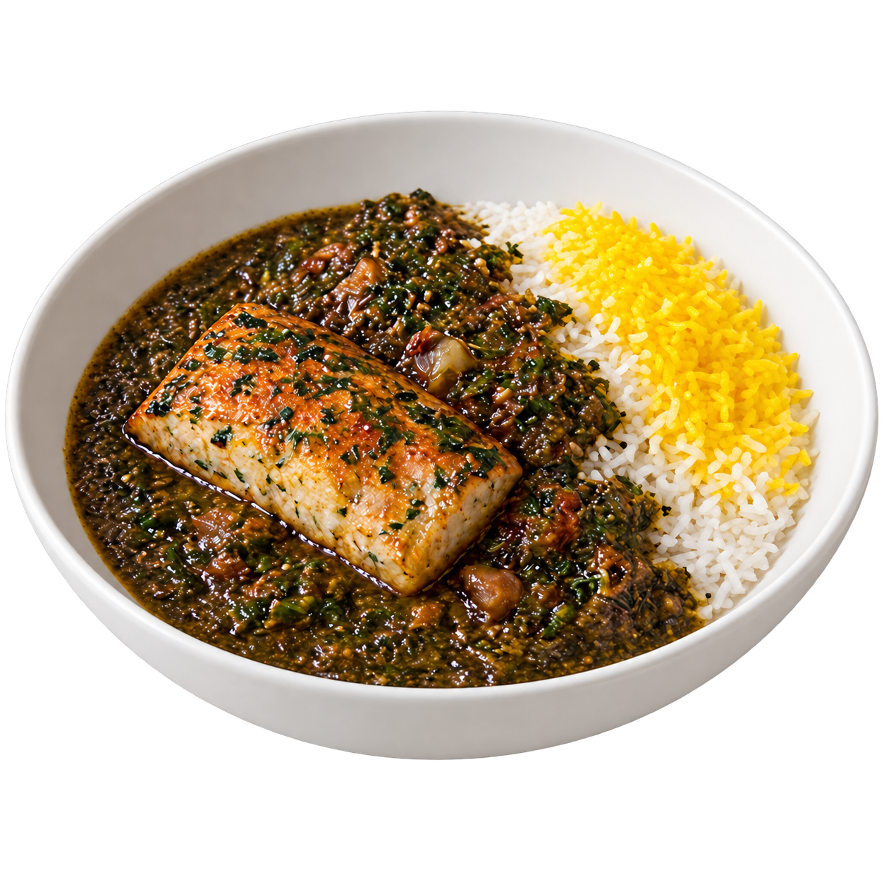 قلیه مالی با فیلیه هامور و سبزیجات مهتر